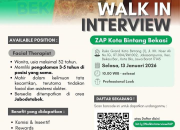 Lowongan Kerja Facial Therapist ZAP Group Kota Bintang Januari 2026