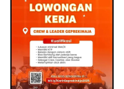 SMA/SMK Wajib Daftar! Lowongan Kerja Crew & Leader GeprekinAja Terbaru 2026 (Semua Penempatan)