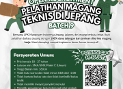 Loker Magang Jepang 2026: Gaji 16 Juta & 100% Dana Talangan!