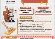 Lowongan Kerja Cashier Shigeru Living World Januari 2026