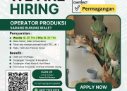 Lowongan Kerja Operator Produksi Sarang Burung Walet PT Vimayo Indonesia Persada Purwakarta 2026