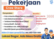 Lowongan Kerja Crew Store Gandoang Toys Cileungsi Terbaru 2026