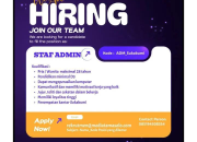 Lowongan Kerja Staf Admin di Mediatama Solo Penempatan Sukabumi