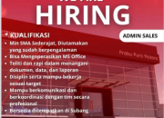 Lowongan Kerja Admin Sales di Dealer Mitsubishi Prabu Pura Motor Subang