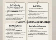 Lowongan Kerja PT Kwangduk Worldwide SMA/SMK Januari 2026: Walk-In Interview Berbagai Posisi