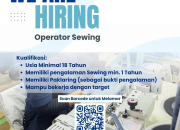 Lowongan Kerja Operator Sewing di PT Matsuoka Industries Indonesia 2026