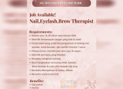 Lowongan Kerja Nail, Eyelash, & Brow Therapist di Monolash Bekasi 2026