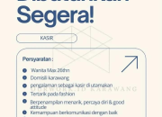 Lowongan Kerja Kasir di Ourwork.id Karawang Terbaru 2026