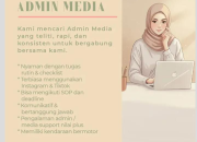 Lowongan Kerja Admin Media Nonanie Terbaru 2026
