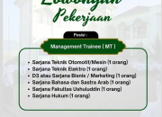 Lowongan Kerja Management Trainee (MT) Yayasan Hasan Mutjaba 2026