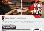 Lowongan Kerja Canvasser PT Sumber Cipta Multiniaga Penempatan Karawang 2026