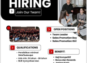 Lowongan Kerja Sales & Team Leader PT One Champions Sejahtera Bandung 2026