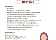 Lowongan Kerja Host Live Zai Muslim Wear Purwakarta Terbaru 2026