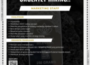 Lowongan Kerja Marketing Staff Aurora Boutique Penempatan Strategis Terbaru 2026