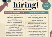 Lowongan Kerja Admin Toko & Teknisi Komputer di Ruko Symphony Terbaru 2026 untuk Lulusan SMK Domisili Bekasi