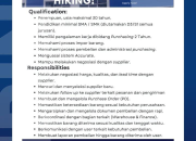 PT Global Mega Indonesia Buka Lowongan Staff Purchasing – Cek Syaratnya Disini!