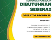 Lowongan Kerja Operator Produksi PT Hua Yii Indonesia Lulusan SMA/SMK Terbaru 2026