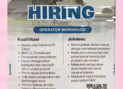 Lowongan Kerja Operator Warehouse PT TOSO Industri Indonesia 2026