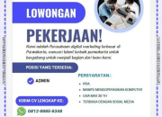 Lowongan Kerja Admin di Sinergy Creative House Purwakarta – Karir Digital Marketing 2026