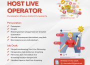Lowongan Kerja Host Live Streamer & Operator Purwakarta 2026