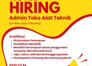 Lowongan Kerja Admin Toko Alat Teknik Sumber Jaya Cikarang & Karawang 2026