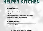 Lowongan Kerja Helper Kitchen di Temu Kamu 2026