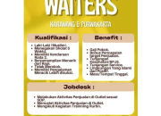 Lowongan Kerja Waiters di Karawang & Purwakarta 2026: Lingkungan Islami & Positif