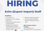 Lowongan Kerja Exim (Export Import) Staff di PT Naxis Label Indonesia – Purwakarta