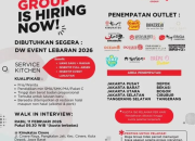 Lowongan Event Lebaran Terbesar 2026: Boga Group Buka Service & Kitchen untuk Lulusan SMA