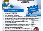 Lowongan Kerja Quality Control di Satuan Pelayanan Pemenuhan Gizi Karoya, Purwakarta