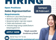 Lowongan Kerja Sales Representative CA Furniture Purwakarta 2026