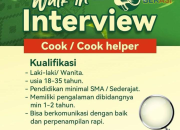 Lowongan Kerja Cook & Cook Helper Warung Sangu Akeul KURNIA 2026