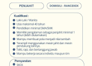 Lowongan Kerja Penjahit Elbox Rancaekek Terbaru 2026