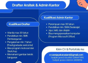 Lowongan Kerja Drafter Arsitek & Admin Kantor CV Senjaya Karya Land 2026