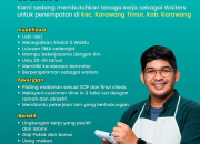 Lowongan Kerja Waiters Warung Atul Karawang Terbaru 2026