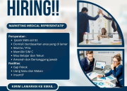 Lowongan Kerja Marketing Medical Representatif PT. Sasana Tata Medika Jaya 2026