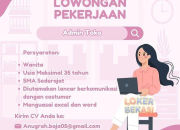 Loker Admin Toko Anugerah Baja 2026: Peluang Karir Administrasi Retail