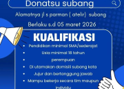 Lowongan Kerja Donatsu Subang Maret 2026: Peluang Karir untuk Lulusan SMA