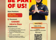Lowongan Kerja SMA/SMK Kabobs Premium Kebab Posisi Crew Outlet Maret 2026 – Bandung & Jakarta