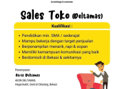 Lowongan Kerja Sales Toko Atria Deltamas Maret 2026