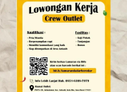 Lowongan Kerja Crew Outlet Dadar Beredar Jatiasih Terbaru 2026