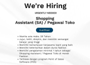 Lowongan Kerja Shopping Assistant Cotton-Flair / Pegawai Toko Terbaru 2026