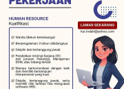 Lowongan Kerja Human Resource CV Kurnia Indah Terbaru 2026
