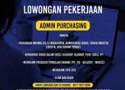 Lowongan Kerja Admin Purchasing Golden Eight Jawa Barat Terbaru 2026