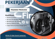 Lowongan Kerja Produksi SMA/SMK 2026: Bergabung di Grandwisata