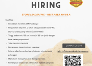 Lowongan Kerja Store Leader Belah Doeren Rest Area KM 88 Purwakarta 2026
