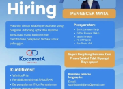 Lowongan Kerja Pengecek Mata di Masindo Group Terbaru 2026