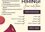Lowongan Kerja 8 Posisi Dibuka di Saung Makan TNT 2026, untuk Fresh Graduate SMA/SMK