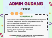 Lowongan Kerja Admin Gudang Tong Tji April 2026