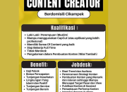 Loker Content Creator Es Mamang 2026: Gaji Pokok + Tunjangan Lengkap